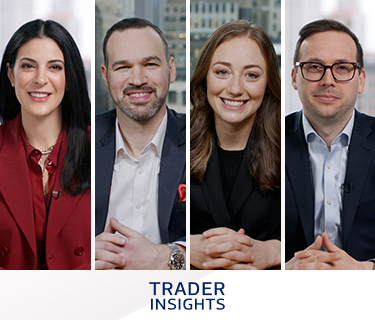 Side-by-side portraits of Trader Insights talent 