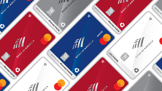  Bank of America suite of business credit card images 