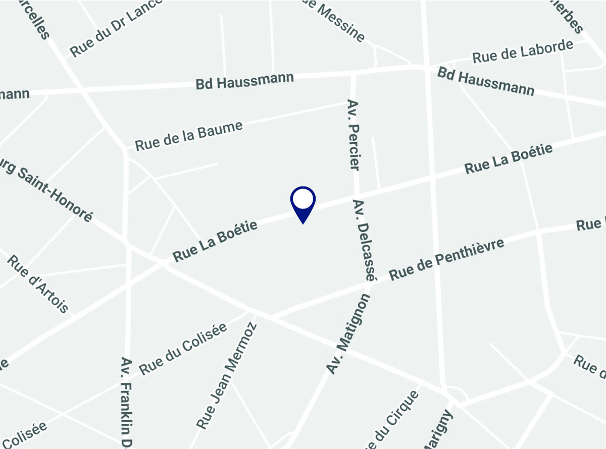Map showing France Office location