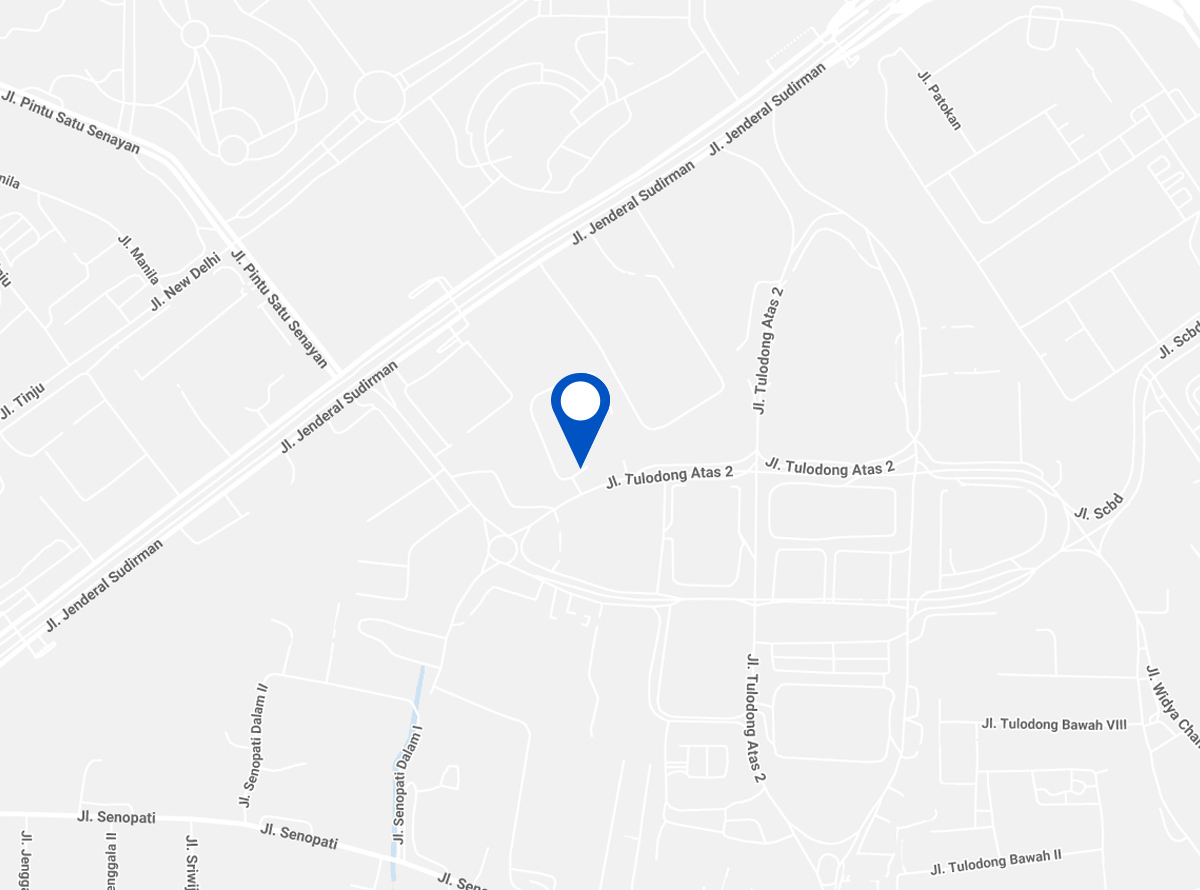 Map of Bank of America in Jakarta