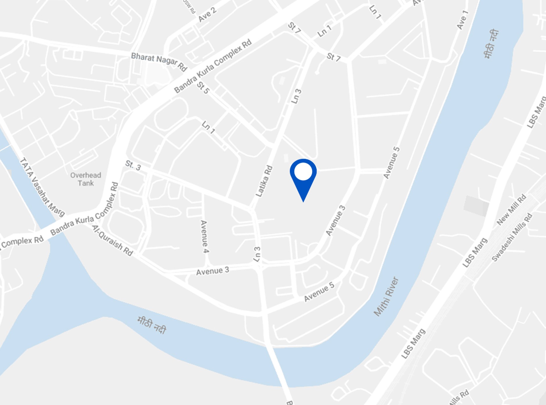 Map of Bank of America in Singapore