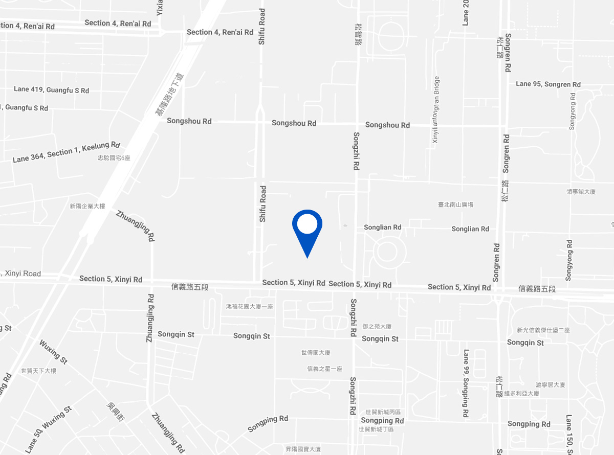 Map showing Taiwan Office location