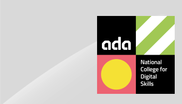 Driving diverse digital talent: Logo of ada National College for Digital Skills 